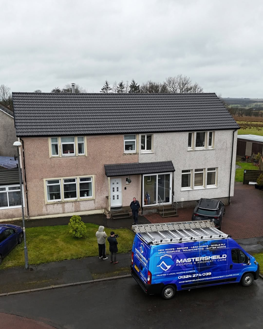 Roof works completed by Master Shield in Central Scotland
